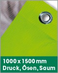 1000 x 1500 mm | Druck, Ösen, Saum