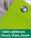1000 x 2000 mm | Druck, Ösen, Saum