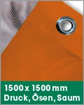 1500 x 1500 mm | Druck, Ösen, Saum