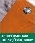 1500 x 3500 mm | Druck, Ösen, Saum