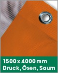 1500 x 4000 mm | Druck, Ösen, Saum